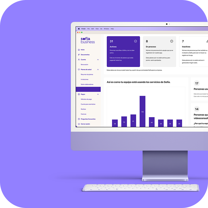 Panel de administración para gestionar empleados y beneficios